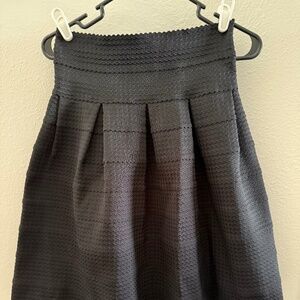 Anthropologie Black Skirt with exposed zipper - Medium/Large